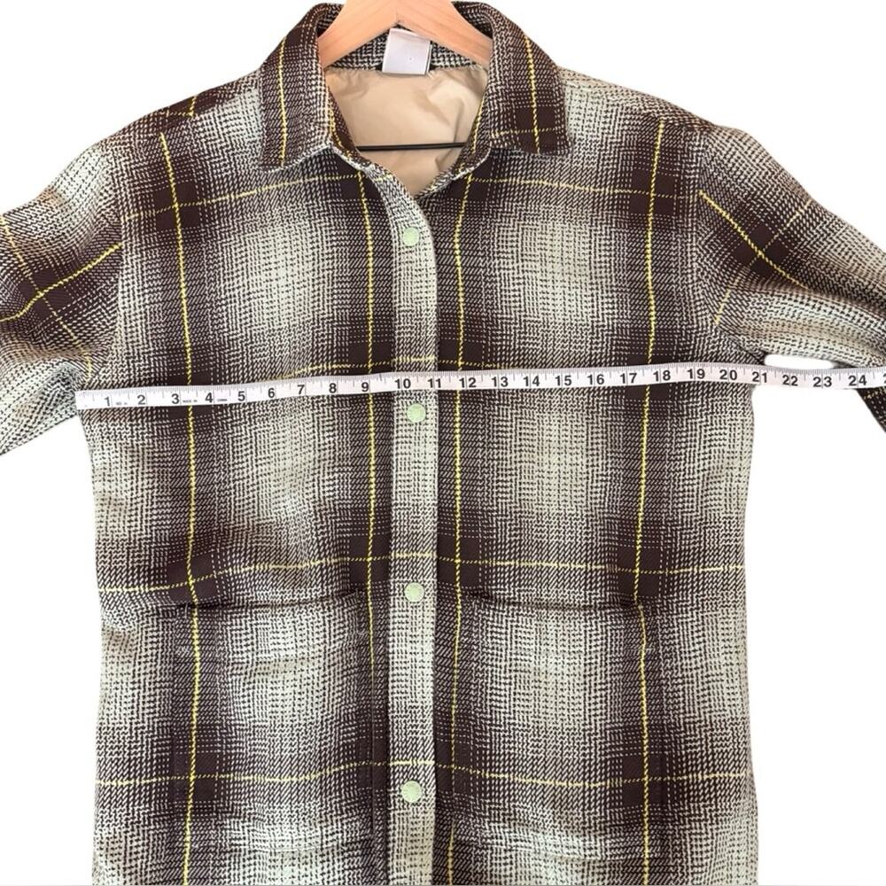 The North Face Valley Twill Plaid Shacket | Misty‎ Sage Utility Jacket Women’s M - Picture 4 of 8